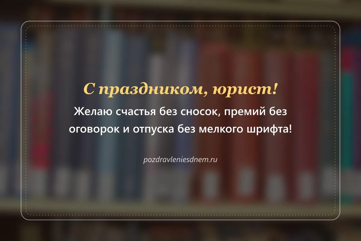 шуточная открытка с Днём юриста