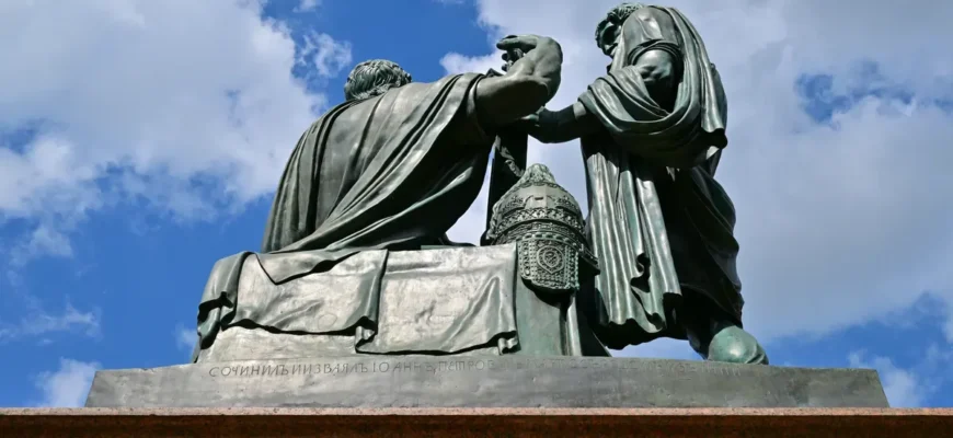 памятник Минину и Пожарскому на Красной площади