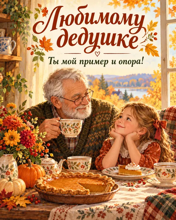 Любимому дедушке Ты мой пример и опора!
