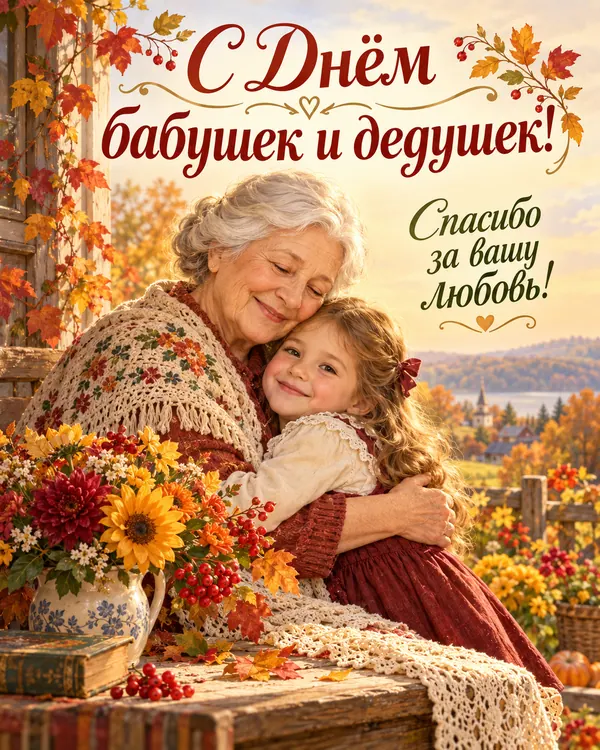 С Днём бабушек и дедушек! Спасибо за вашу любовь!