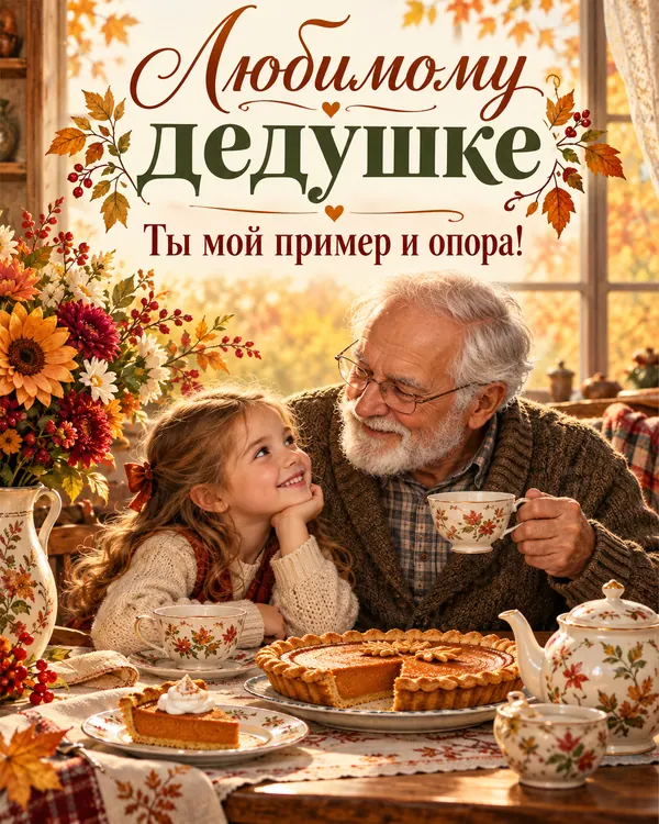 Любимому дедушке Ты мой пример и опора!