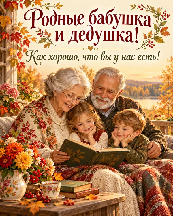 Родные бабушка и дедушка! Как хорошо, что вы у нас есть!