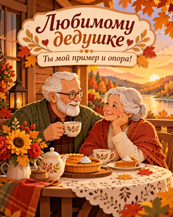 Любимому дедушке Ты мой пример и опора!