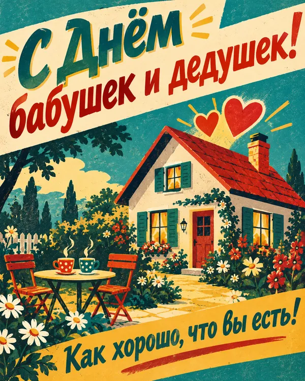 С Днём бабушек и дедушек! Как хорошо, что вы есть!