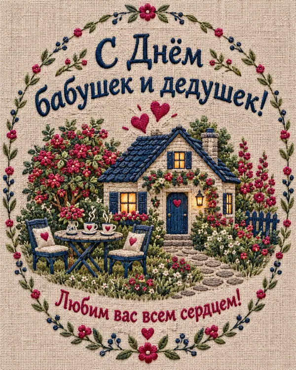 С Днём бабушек и дедушек! Любим вас всем сердцем!