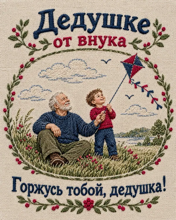 Дедушке от внука Горжусь тобой, дедушка!