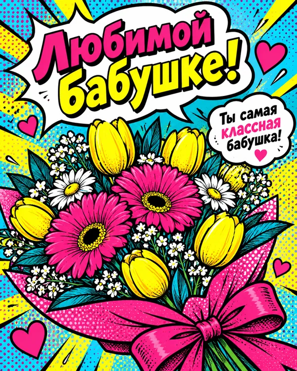 Любимой бабушке! Ты самая классная бабушка!