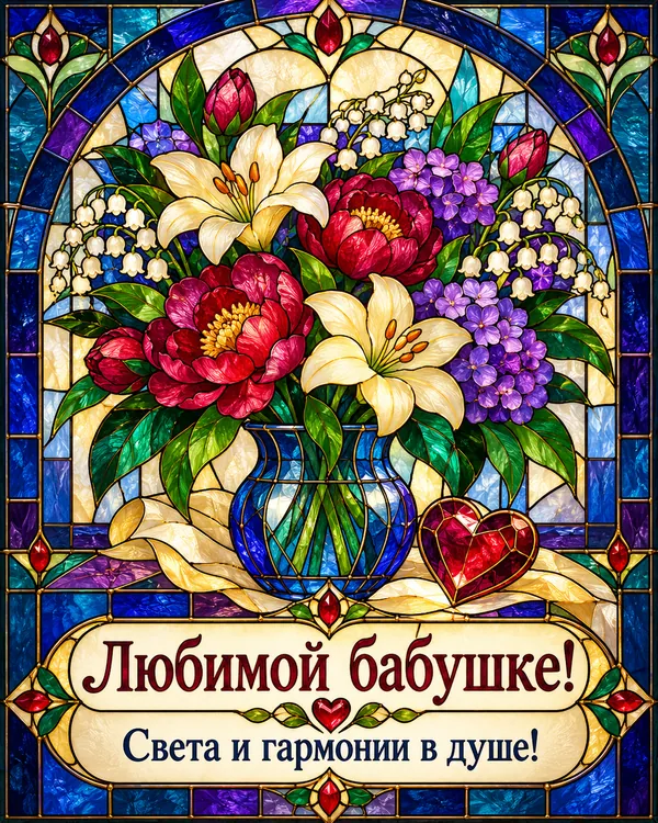 Любимой бабушке! Света и гармонии в душе!