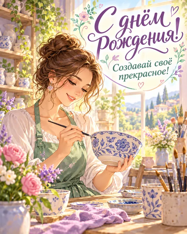 Керамическая мастерская: С днём рождения! Создавай своё прекрасное!