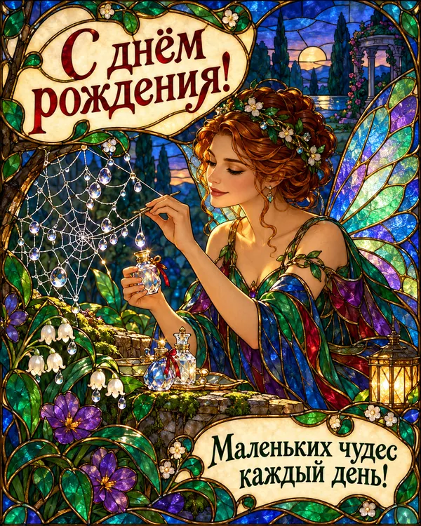 Фея собирает росу: С днём рождения! Маленьких чудес каждый день!