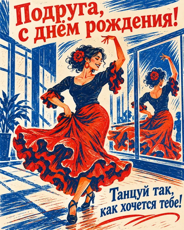 Урок танца: Подруга, с днём рождения! Танцуй так, как хочется тебе!