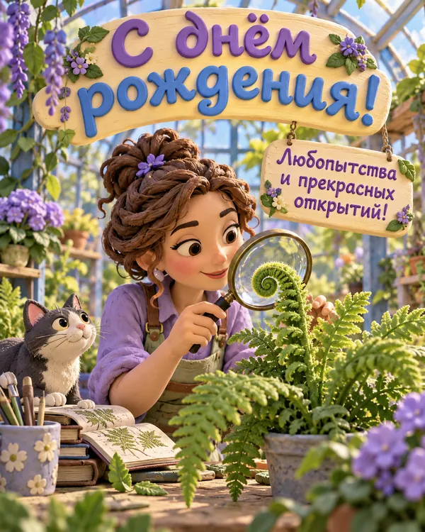 Ботаническая экспедиция: С днём рождения! Любопытства и прекрасных открытий!