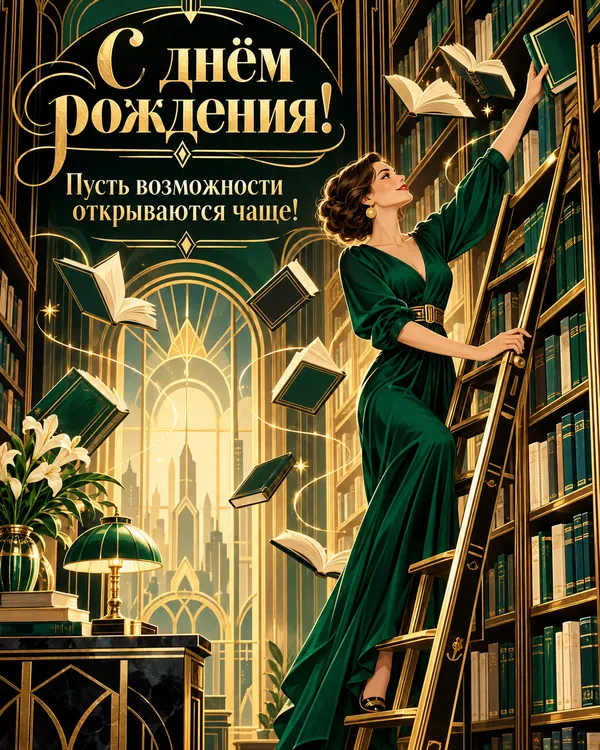 Библиотека возможностей: С днём рождения! Пусть возможности открываются чаще!